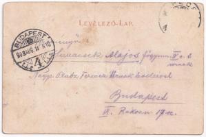 1903 Barcs (Somogy), Zsinagóga, izraelita templom. Fischer Ármin kiadása (EK)