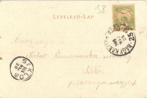 1904 Barcs (Somogy), Római katolikus templom. Özv. Kremszner Mátyásné kiadása + "NAGYKANIZSA-BR...