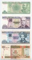 Kuba 1994-2011. 9db vegyes bankjegy T:I-III Cuba 1994-2011. 9pcs of mixed banknotes C:UNC-F