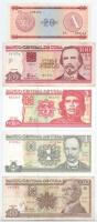 Kuba 1994-2011. 9db vegyes bankjegy T:I-III
Cuba 1994-2011. 9pcs of mixed banknotes C:UNC-F