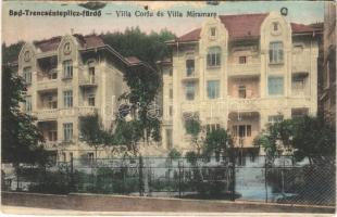 1919 Trencsénteplic-fürdő, Kúpele Trencianske Teplice; Villa Corfu és Miramare / villas (Rb)