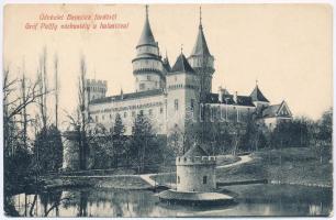 1916 Bajmóc, Bojnice; vár a halastóval. Gubits B. kiadása / castle (EB)