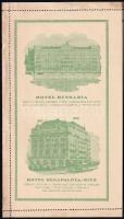 Hungária és Duna Palota - Ritz szállodák reklámnyomtatványa