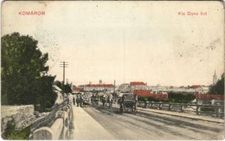 1915 Komárom, Komárno; Kis Duna híd. Spitzer Sándor kiadása / bridge (r)