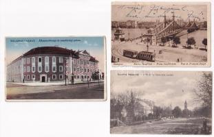 32 db főleg RÉGI történelmi magyar város képeslap vegyes minőségben / 32 mostly pre-1945 town-view p...