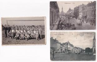 32 db főleg RÉGI történelmi magyar város képeslap vegyes minőségben / 32 mostly pre-1945 town-view p...