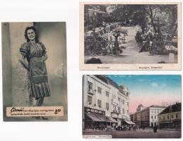 30 db főleg RÉGI történelmi magyar város képeslap vegyes minőségben / 30 mostly pre-1945 town-view p...