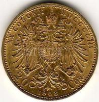 Ausztria  1903 20K  arany 6,775 gr T:2/3
