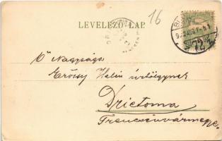 1902 Budapest VIII. Népszínház és Kerepesi út, villamos. Erdélyi cs. és kir. udvari fényképész felvé...