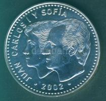 Spanyolország 2002. 12€ Ag "EU elnöklés" T:BU