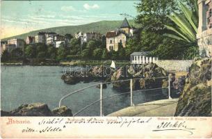 1905 Abbazia, Opatija; Nordstrand mit neuen Seebad (EB)