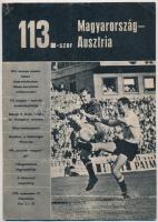 1970 Magyarország-Ausztria labdarúgó mérkőzés meccs újság