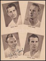 Szekeres József: 7:1 Grosics Gyula és Buzánszky Jenő autográf aláírásával. Bp., 1954. Sport. Kiadói ...