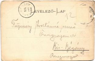 1904 Budapest II. Hűvösvölgy, Schüller J. hárshegyi vendéglője, kerthelyiség (b)