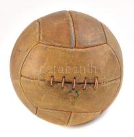 cca 1950 labdarúgó bór labda restaurált állapotban