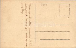 1921 Budapest V. Az Irredenta szoborcsoport felavatási ünnepsége a Szabadság téren, középen Zadravec...