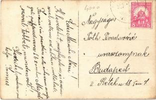 1927 Sárrétudvari, Sárrétudvardi; Hősök emlékoszlopa. photo