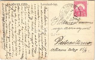 1926 Sajóvelezd, Sajó folyó, templom. Polónyi műterme, photo