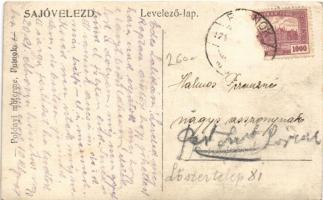 1924 Sajóvelezd, utca. Polónyi műterme, photo