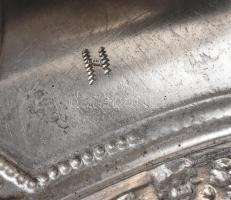 Ezüst(Ag) Gyertyatartó pár , jelzett: Bécs 1900 körül, mester: HS. nettó: 743g, m: 35cm