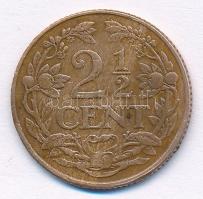 Hollandia 1916. 2 1/2c Cu T:2,2- Netherlands 1916. 2 1/2 Cents Cu C:XF,VF Krause KM#150