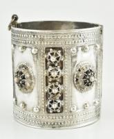 Ezüst(Ag) kardísz, jelzett, 1900 körül, d: 7cm, nettó: 177g