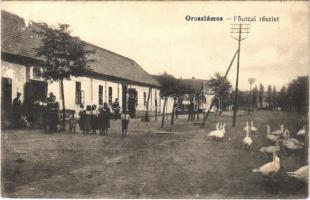 Oroszlámos, Banatsko Arandelovo; Fő utca, üzlet / main street, shop (EK)
