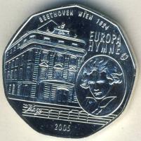 Ausztria 2005. 5€ Ag "Beethoven" T:BU Tanúsítvánnyal!