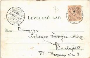 1899 Kaposvár, Római katolikus templom, Cukorgyár, Új állami főgimnázium. Gerő Zsigmond kiadása. Art...