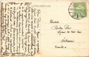 1910 Békéscsaba, Kossuth Lajos tér, templom. W.L. Bp. 4013. (EK)