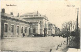 1916 Nagykanizsa, Pályaudvar, vasútállomás. Ifj. Wajdits József kiadása (EK)