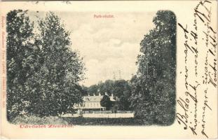 1903 Zirc, park. Mandausz János kiadása (EK)