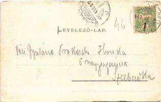 1902 Balatonfüred, Balaton-Füred 1856-ban, kápolna. Köves Béla kiadása (vágott / cut)