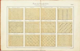 M. Graef: Das Parkett... Leipzig, 1899. Voigt. 24 db litho táblával a parkettázásról. Szétvált, megv...