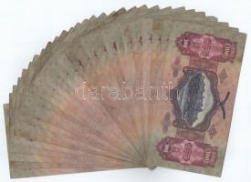 1930. 100P (29x, közte alacsony sorszám: E355 000832) + restaurált banki kötegelő T:III közte szép p...