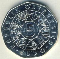 Ausztria 2002. 5€ Ag "250 éves a schönbrunn-i állatkert" T:BU Tanúsítvánnyal!