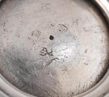 Ezüst (Ag) Fűszer tartó, jelzett: historizáló Augsburg szerű jellel, mester: IF, nettó: 67g, d:7,5cm...