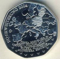 Ausztria 2004. 5€ Ag "EU-bővítés" T:BU Tanúsítvánnyal!