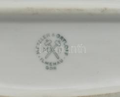 Metzler Orloff medvén lovagló puttó, kézzel festett, jelzett, kis kopásnyomokkal, m: 14 cm