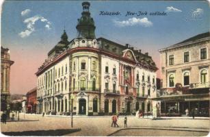 1915 Kolozsvár, Cluj; New York szálloda, Schuster üzlete / hotel, shops (EK)