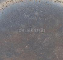 Barovier és Toso jelzéssel buborékos kék üveg váza, kis kopásnyomokkal, m: 26 cm