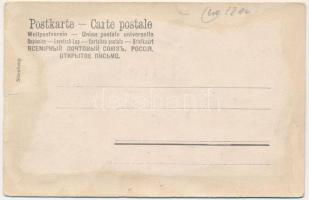 Regensburg, Gruss von der Walhalla. Embossed (gluemark)