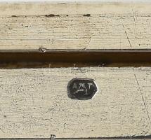 Ezüst (Ag) Szivardoboz, Habana vésett felirattal, jelzett: orosz 1891, nettó: 703g 17,5x11,5x7,5cm /...