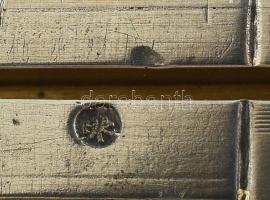 Ezüst (Ag) Szivardoboz, Habana vésett felirattal, jelzett: orosz 1891, nettó: 703g 17,5x11,5x7,5cm /...