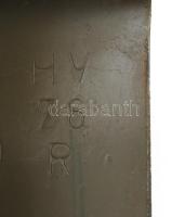 Osztrák gyalogsági ásó, összecsukható, jelzett, tokkal, kopással, h: 65 cm