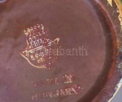 Zsolnay art deco eozin mázas váza. Formaterv Török János? Jelzett, hibátlan. m: 24 cm