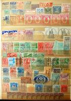 Vegyes külföldi okmánybélyegek és egyéb parafilatélia, összesen 91 db