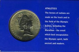Ausztrália 2000. 5$ "Atlétika" díszkiadásban, tanúsítvánnyal T:BU