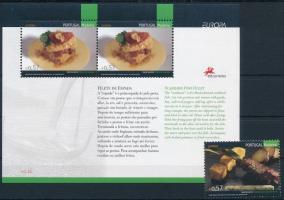 Europa CEPT: Gasztronómia bélyeg + blokk, Europa CEPT: Gastronomy stamp + block