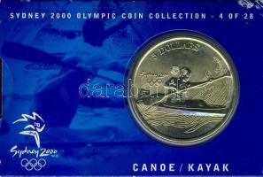 Ausztrália 2000. 5$ "Kenu, kajak" díszkiadásban, tanúsítvánnyal T:BU
